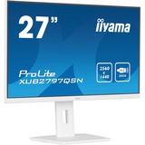 iiyama G-MASTER XUB2797QSN-W2 écran plat de PC 68,6 cm (27") 2560 x 1440 pixels Quad HD LED Blanc Moniteur  Blanc (mat), 68,6 cm (27"), 2560 x 1440 pixels, Quad HD, LED, 1 ms, Blanc