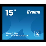 iiyama ProLite TF1534MC-B7X 15" Moniteur tactile  Noir, 38,1 cm (15"), 1024 x 768 pixels, XGA, LED, 8 ms, Noir
