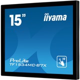 iiyama ProLite TF1534MC-B7X 15" Touchscreen-Moniteur  Noir, 38,1 cm (15"), 1024 x 768 pixels, XGA, LED, 8 ms, Noir