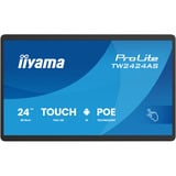 iiyama ProLite TW2424AS-B3P, Affichage public Noir (Mat), Écran plat interactif, 60,5 cm (23.8"), 1920 x 1080 pixels, Wifi, 24/7