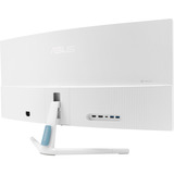 ASUS VU34WCIP-W écran plat de PC 86,4 cm (34") 3440 x 1440 pixels Wide Quad HD Blanc Moniteur UltraWide incurvé  Blanc, 86,4 cm (34"), 3440 x 1440 pixels, Wide Quad HD, 1 ms, Blanc