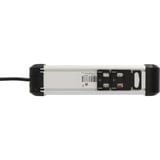 Brennenstuhl Multiprise Premium Alu-Line 4 prises Noir/en aluminium