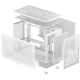 DeepCool CH260 boîtier mini tower Blanc | 2x USB-A | 1x USB-C | Verre Trempé