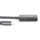 Digitus Câble de rallonge actif USB 3.2 Gen 1, connecteur USB-C > prise USB-C, Câble d'extension Noir