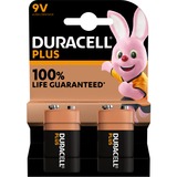 Duracell Plus Alkaline 9V, Batterie 2 pièces