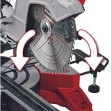 EINHELL Scie à onglets et à glissière TE-SM 10 L Dual, Coupe-et scie à onglet Rouge