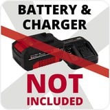 Einhell Polisseuse sans fil CE-CP 18/180 Li Rouge/Noir, Batterie et chargeur non inclus