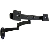 Ergotron 200 Series Dual Monitor Arm, Support de moniteur Noir, 11,8 kg, 55,9 cm (22"), 75 x 75 mm, 100 x 100 mm, Noir