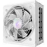 GIGABYTE GP-AE1000PM PG5 ICE alimentation  modulaire 1000 watt Blanc, 1x 12VHPWR, 6x PCIe, 80 PLUS Platinum, Conception entièrement modulaire, Ventilateur de 120 mm, Compatible ATX 3.0, Prise EU, 1000 W, 100 - 240 V, 50/60 Hz, 15 - 6.5 A, Actif, 125 W