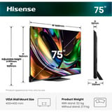 Hisense 75UR8DS RGB MiniLED 75" 4K Ultra HD TV Noir/gris foncé