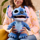 Just Play Disney Stitch - Ultimate Stitch, Peluche Caractère, 3 an(s), Interactif, Sonore, AA, Piles fournies