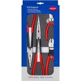 KNIPEX Jeu de pinces Automotive 00 20 01 V16, Set de pinces Rouge/Noir, 4 pièces
