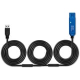 Lindy Extension active USB 3.0 Pro, Câble d'extension Noir/Bleu