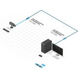Lindy Extension active USB 3.0 Pro, Câble d'extension Noir/Bleu