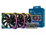 Montech AX120 PWM 120x120x25 ventilateurs de boîtier RGB  Noir, 3 pièces, 120 x 120 x 25 mm