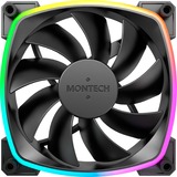 Montech AX120 PWM 120x120x25 ventilateurs de boîtier RGB  Noir, 3 pièces, 120 x 120 x 25 mm