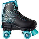 Muuwmi Patin à roulettes Disco Taille 35-38, Patins à roulettes Turquoise/Noir