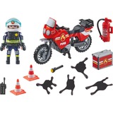 PLAYMOBIL Action Heroes - Les pompiers sur les lieux de l'accident, Jouets de construction 71466