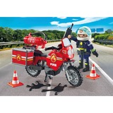 PLAYMOBIL Action Heroes - Les pompiers sur les lieux de l'accident, Jouets de construction 71466