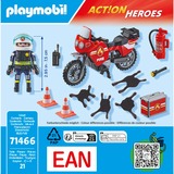 PLAYMOBIL Action Heroes - Les pompiers sur les lieux de l'accident, Jouets de construction 71466