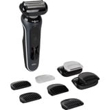 Procter & Gamble Series 6 62-G1650s, Rasoir Noir, Rasoir à grille, Noir, Boutons, Batterie, Batterie intégré, 60 min