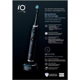 Procter & Gamble iO Series 10 Adulte Brosse à dents rotative oscillante Noir, Brosse a dents electrique Noir, Adulte, Brosse à dents rotative oscillante, Soin quotidien, Nettoyage en profondeur, Soins des gencives, Sensible, Blanchiment, Noir, 2 min, Rond