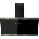 Respekta CH 89090 S, Hotte aspirante Noir/en acier inoxydable