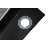 Respekta CH 89090 S, Hotte aspirante Noir/en acier inoxydable