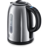 Russell Hobbs Buckingham bouilloire 1,7 L 2400 W Noir, Acier inoxydable Argent/Noir, 1,7 L, 2400 W, Noir, Acier inoxydable, Plastique, Acier inoxydable, Thermostat réglable, Indicateur de niveau d'eau