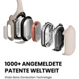 Shokz OpenRun Pro casque technologie conduction osseuse Beige