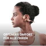 Shokz OpenRun Pro casque technologie conduction osseuse Beige