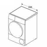Siemens iQ700 WQ46B2D41 sèche-linge Pose libre Charge avant 9 kg Blanc, Sèche-linge pompe à chaleur à condensation Blanc, Pose libre, Charge avant, Pompe à chaleur, Blanc, Rotatif, Tactile, Gauche