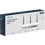 TP-Link FESTA FR365 routeur sans fil Gigabit Ethernet Dual-band (2.4GHz + 5GHz or 2.4GHz + 6GHz) Blanc Wi-Fi 6 (802.11ax), Dual-band (2.4GHz + 5GHz or 2.4GHz + 6GHz), Ethernet/LAN, Blanc, Routeur