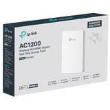TP-Link Festa F52-Wall 1200 Mbit/s Blanc Connexion Ethernet, supportant l'alimentation via ce port (PoE), Point d'accès 2,4 GHz, 5 GHz, 1200 Mbit/s, WPA2-Enterprise, WPA2-Personal, WPA-Enterprise, SNMPv2, SNMPv3, WPA-Personal, SSH, 1000 Mbit/s
