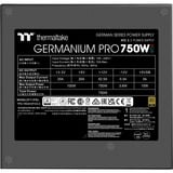 Thermaltake Germanium Pro RGB alimentation  modulaire 750 watt Noir, 1x 12V-2x6, 4x PCIe