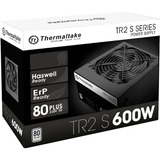 Thermaltake TR2 S 600W alimentation  Noir, 600 W, 230 V, 50 - 60 Hz, 8 A, Actif, 105 W