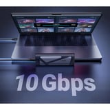 UGREEN CM767 USB 3.2 10Gbps M.2 NVMe et SATA, Boîtier disque dur Gris/Argent