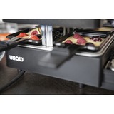Unold 48755 raclette 8 personne(s) 1300 W Noir Noir, 8 personne(s), Plastique, Noir, Rectangulaire, Aluminium, 21 x 21 mm