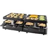 Unold 48755 raclette 8 personne(s) 1300 W Noir Noir, 8 personne(s), Plastique, Noir, Rectangulaire, Aluminium, 21 x 21 mm