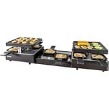 Unold 48755 raclette 8 personne(s) 1300 W Noir Noir, 8 personne(s), Plastique, Noir, Rectangulaire, Aluminium, 21 x 21 mm