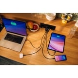 Verbatim Mini GaN Charger 100W Universel Noir Secteur Charge rapide Intérieure Noir, 3x USB-C, 1x USB-A, Intérieure, Secteur, Noir