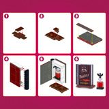 ZURU MAX - Livres, Jouets de construction MAX Build more Premium Bricks Books Collection, Jeu de construction, 8 an(s), Plastique