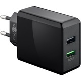 goobay chargeur rapide USB double USB/QC3.0 28W Noir