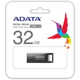 ADATA UR340 lecteur USB flash 32 Go USB Type-A 3.2 Gen 1 (3.1 Gen 1) Noir, Clé USB Nickel, 32 Go, USB Type-A, 3.2 Gen 1 (3.1 Gen 1), Sans capuchon, 4 g, Noir