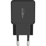 Ansmann HC218PD Noir Intérieure chargeur Noir, 1x USB-C, 1x USB-A, Intérieure, Secteur, 12 V, Noir
