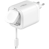 Ansmann Home Charger HC265PD avec câble et chargeur Apple Watch 5,8A 65W 2 ports Blanc, 2x USB-C, 1x USB-A