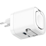 Ansmann Home Charger HC265PD avec câble et chargeur Apple Watch 5,8A 65W 2 ports Blanc, 2x USB-C, 1x USB-A