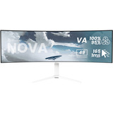 Arozzi Nova 49TUW165 49" Moniteur UltraWide gaming incurvé  Blanc
