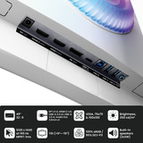 Arozzi Nova 49TUW165 49" Moniteur UltraWide gaming incurvé  Blanc