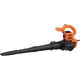 BLACK+DECKER BEBLV290 souffleuse à feuilles 2900 W 390 km/h, Aspirateur/Souffleur de feuilles Noir/Orange, Souffleur à main, 390 km/h, 55 L, 16:1, Noir, Orange, 102,5 dB